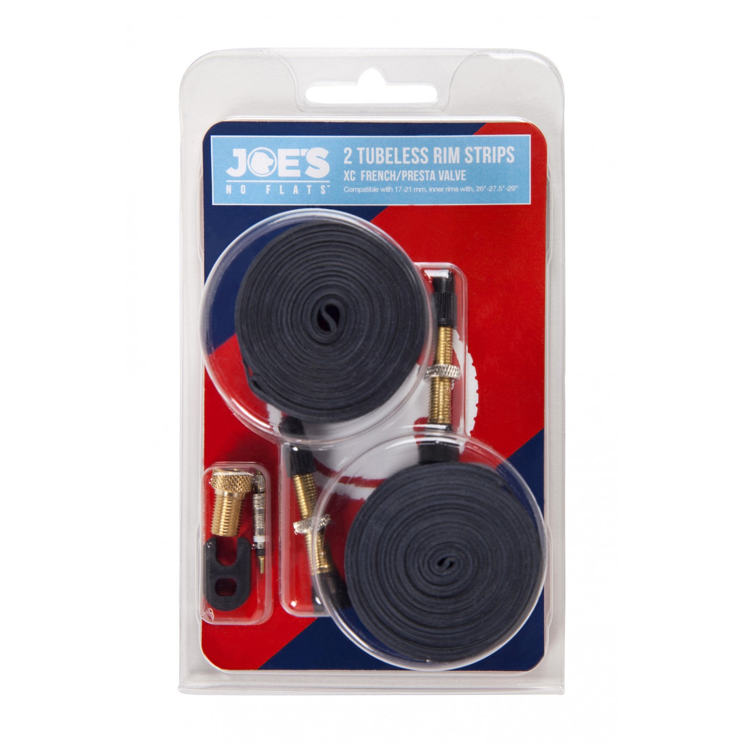  Joe's No Flats Tubeless Ready Kit 25mm Presta 48mm Conversion  Kit Wheels, Red/Blue, Single : Sports & Outdoors