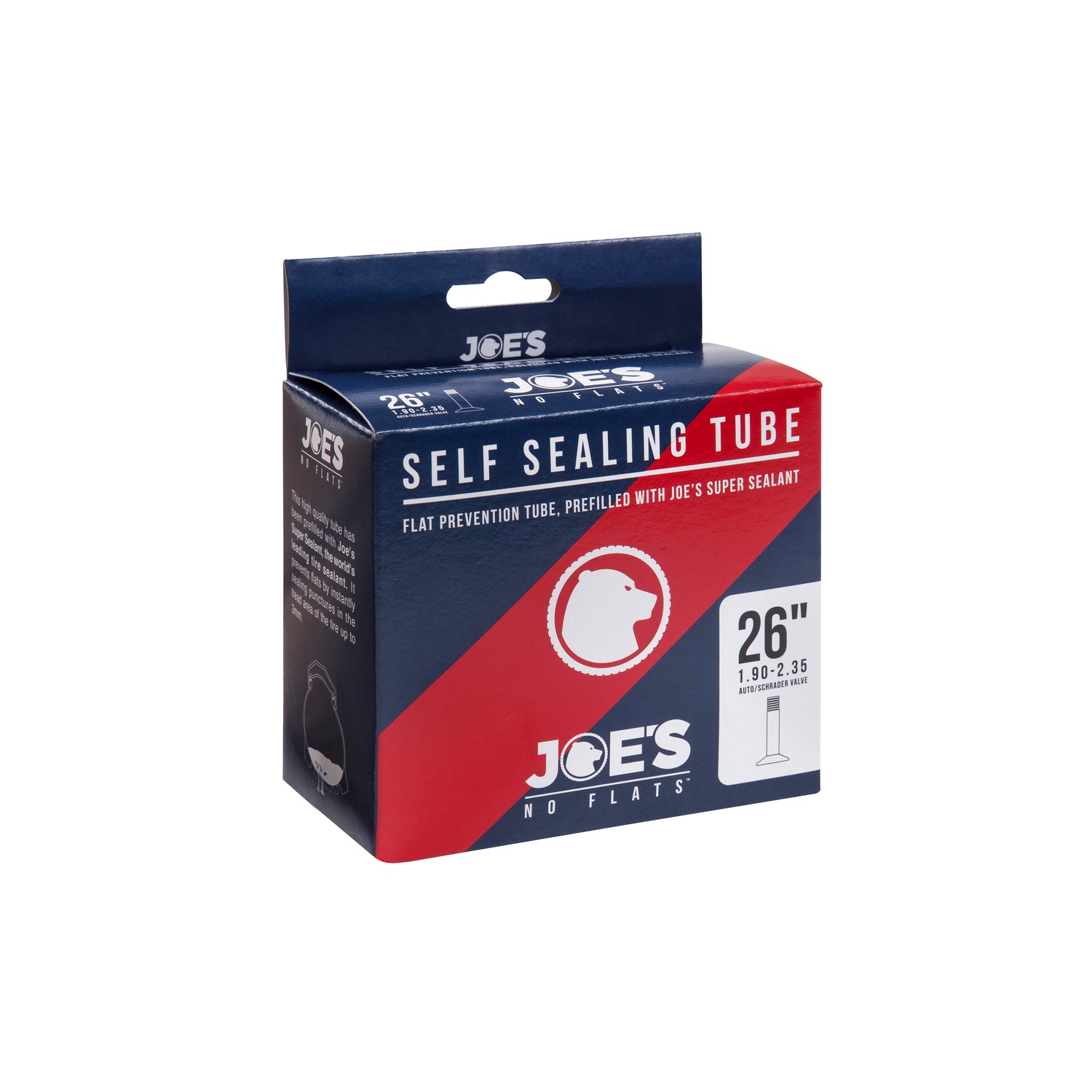 Joe's Self Sealing Tube 20" x 1.75-2.125" Schrader Valve Interne Tube 